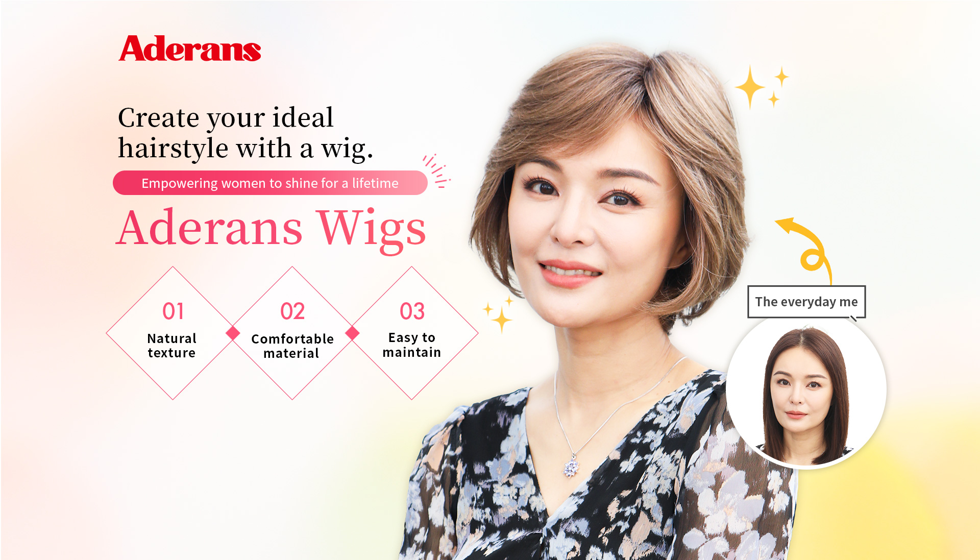 Wigs for women from Aderans｜Aderans Singapore