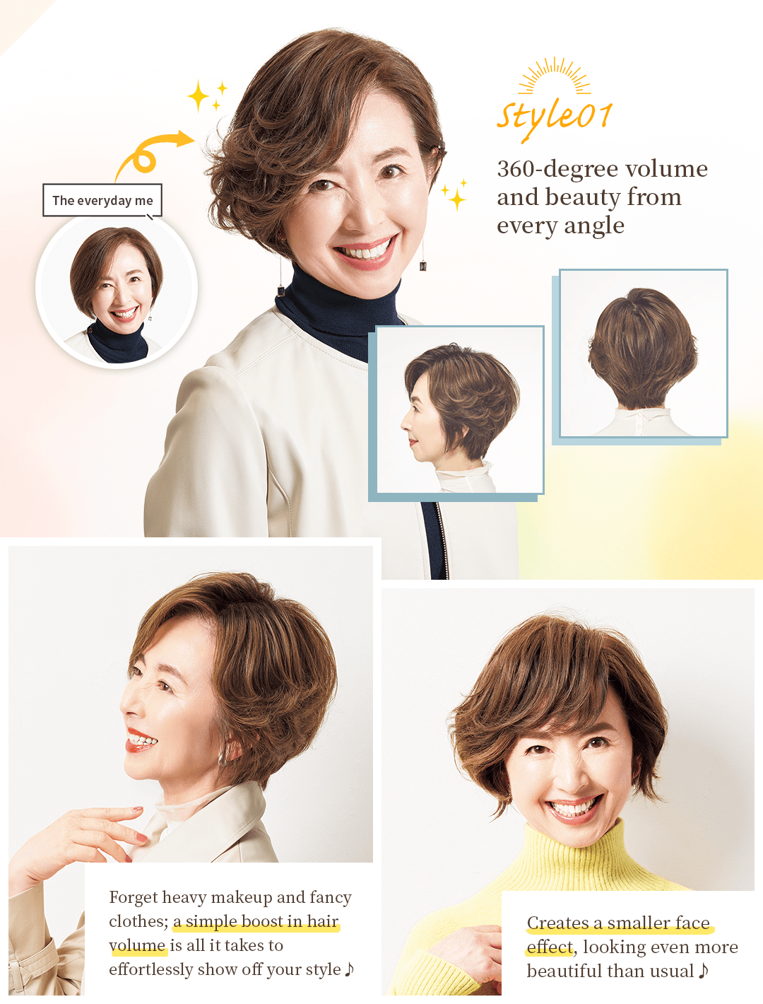 Style01 360-degree volume and beauty from every angle