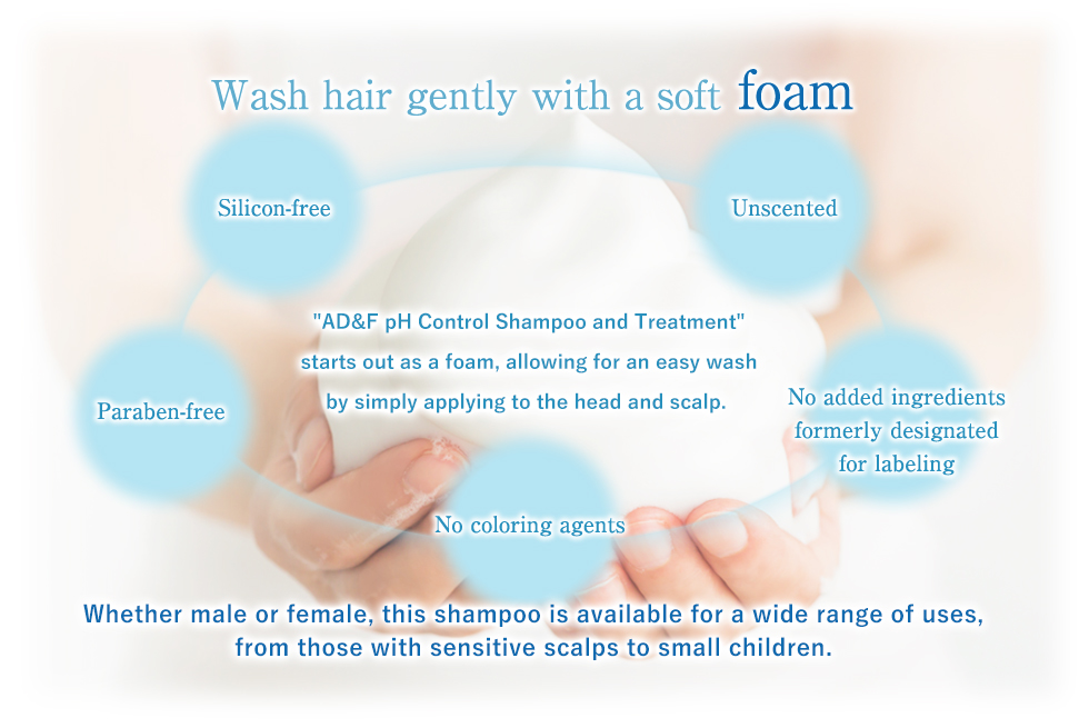 Wash hair gently with a soft foam