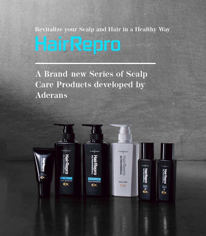 HairRepro A Brand-new Series of Scalp Care Products developed by Aderans