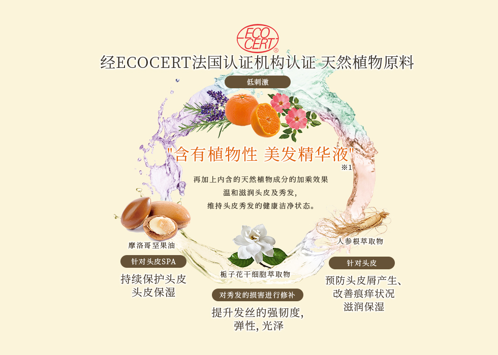 奢侈地加进了经过精挑细选的天然植物成分