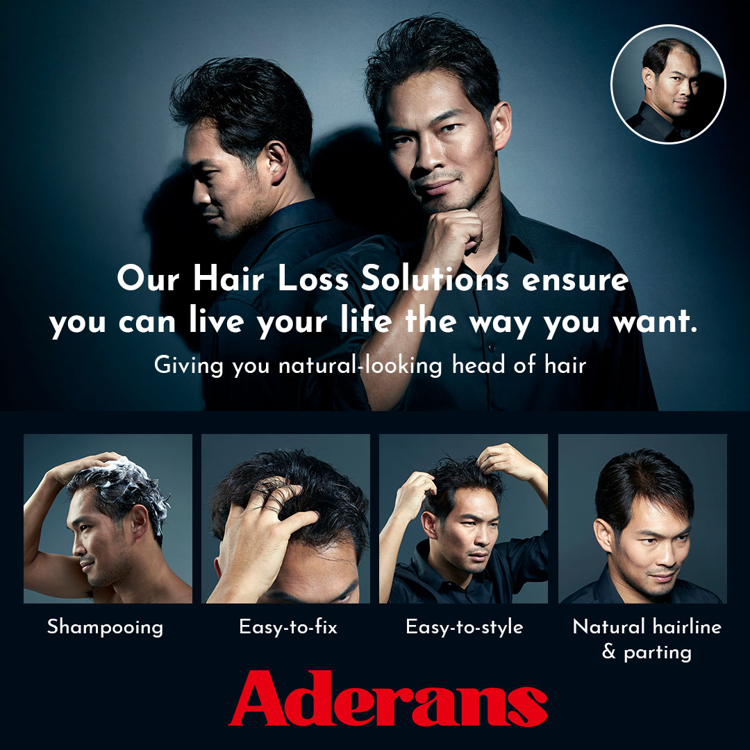 Bespoke Hair Replacement System for Men | Aderans Singapore Official Site